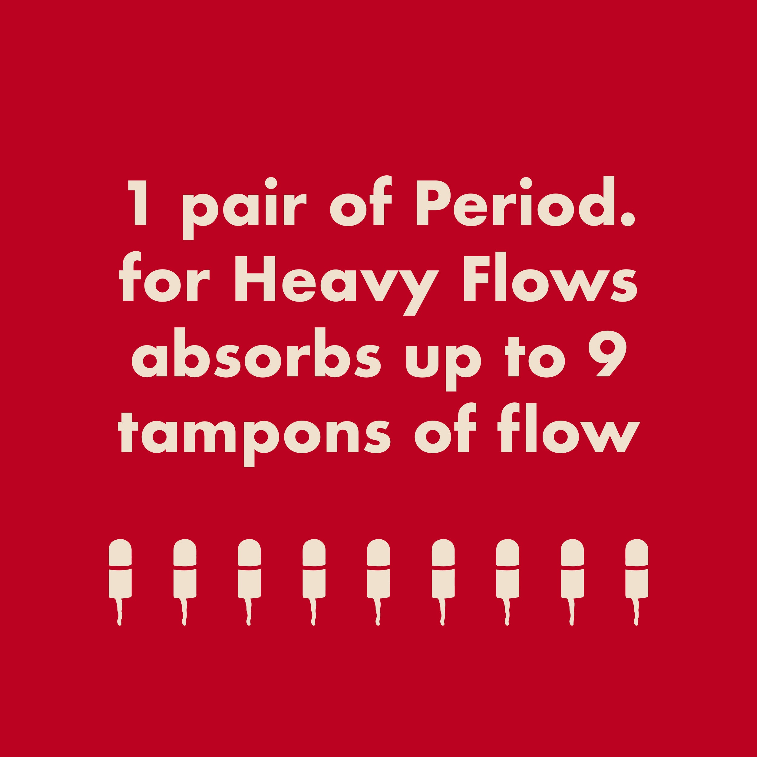 The Extra Coverage High Waisted Period. in Organic Cotton For Heavy Flows